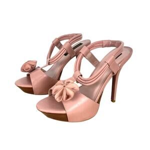Steve Madden | Pink High Heels Ankle Flower 9.5